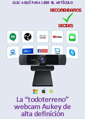 AUKEY Webcam 1080P Full HD con Micrfono Estreo